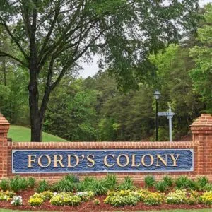 Neighborhood entrance sign